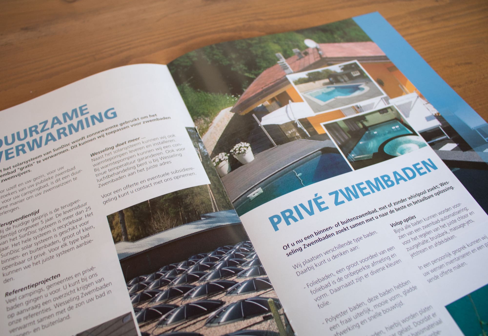 promotiematerialen - Wesseling Zwembaden