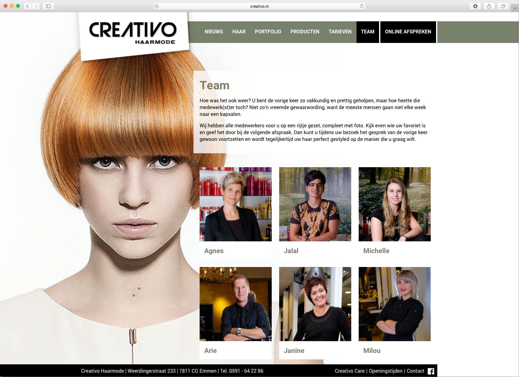 websites - Creativo Haarmode